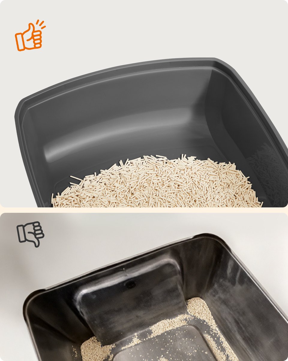 Productfoto 1 van Feandrea - Kattenbak - Met Hoge Zijkanten - Open Ontwerp - Inclusief Schepje