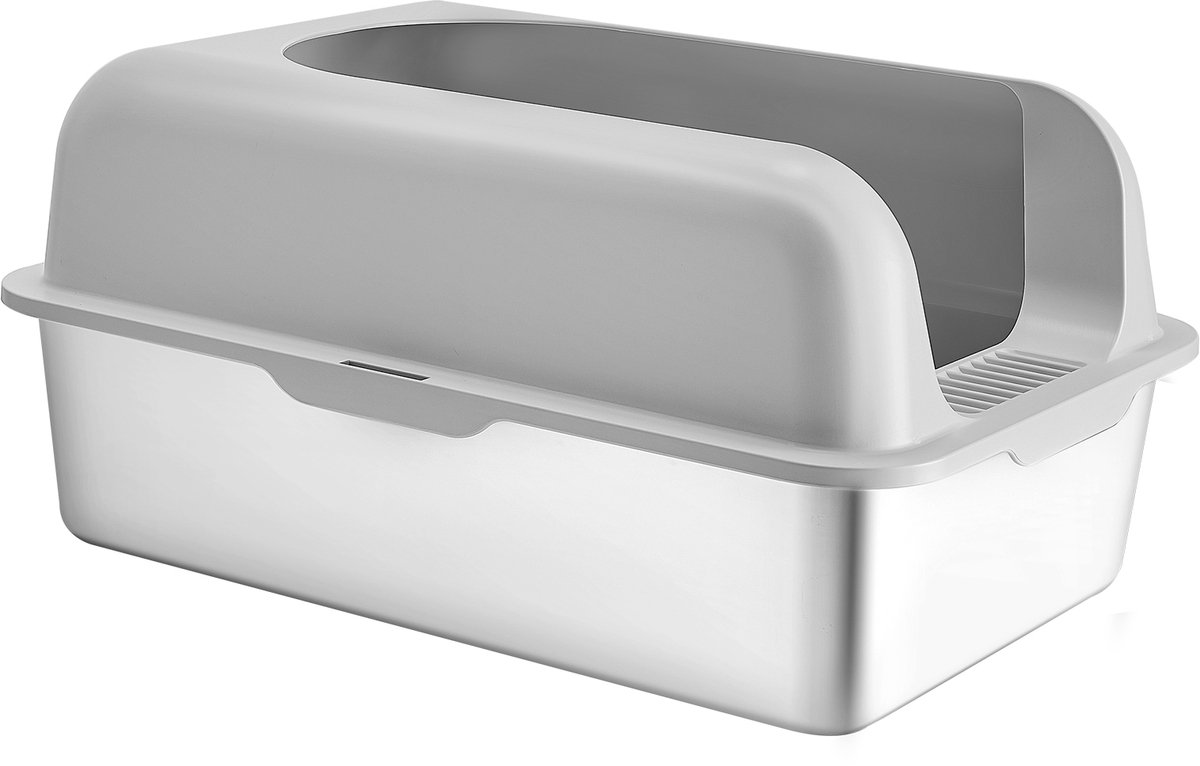 Productfoto 1 van VEVOR 152,4mm Kattentoilet Open Kattentoilet Lichtgrijs