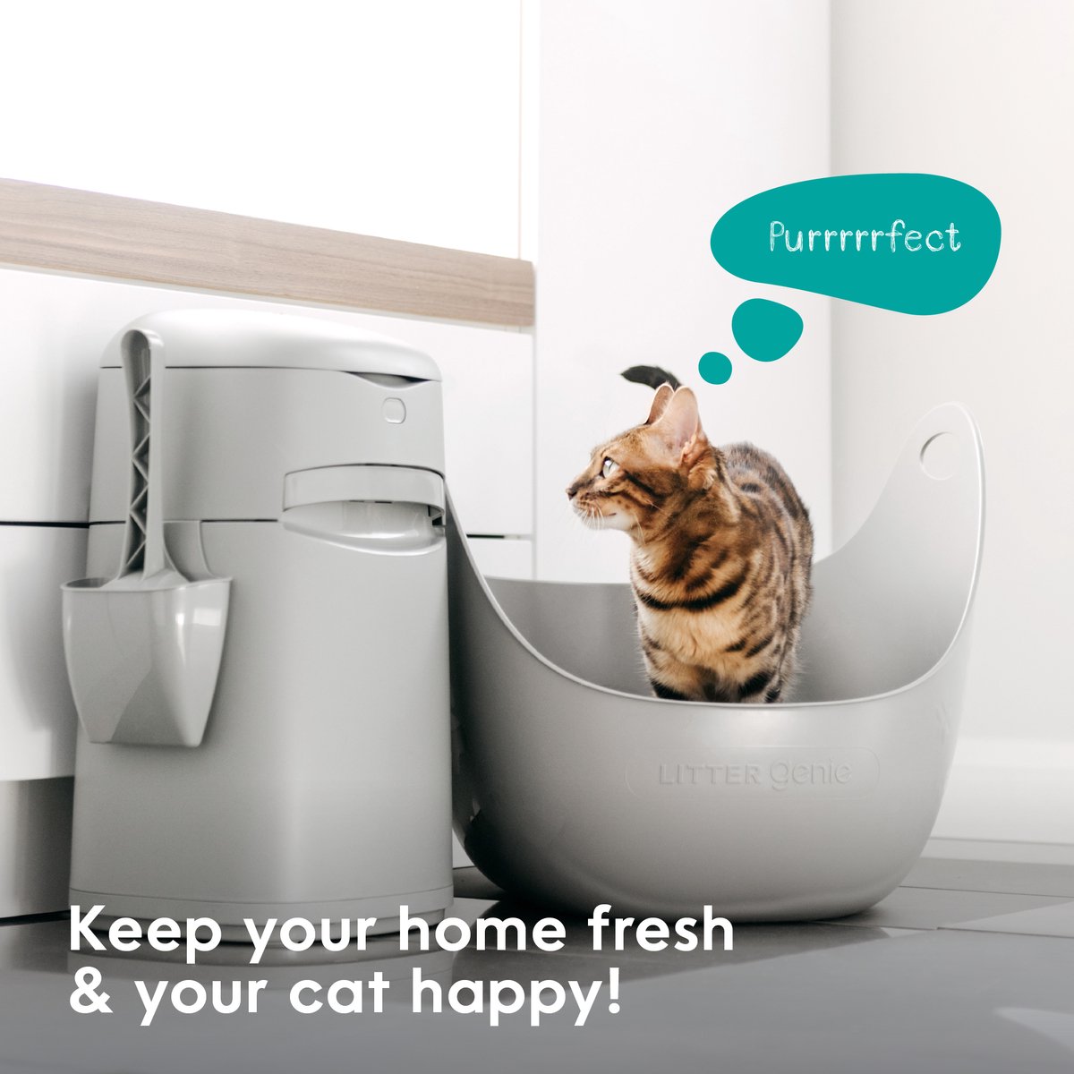 Miniatuur van productfoto 2 van LITTER GENIE Easy Roll - Kattenbak Emmer - Met Navulling voor 3 Maanden - Geurvrij & Hygiënisch Afvalbeheer