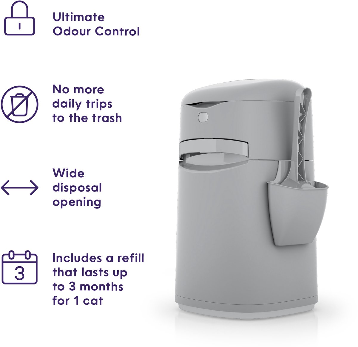 Miniatuur van productfoto 9 van LITTER GENIE Easy Roll - Kattenbak Emmer - Met Navulling voor 3 Maanden - Geurvrij & Hygiënisch Afvalbeheer