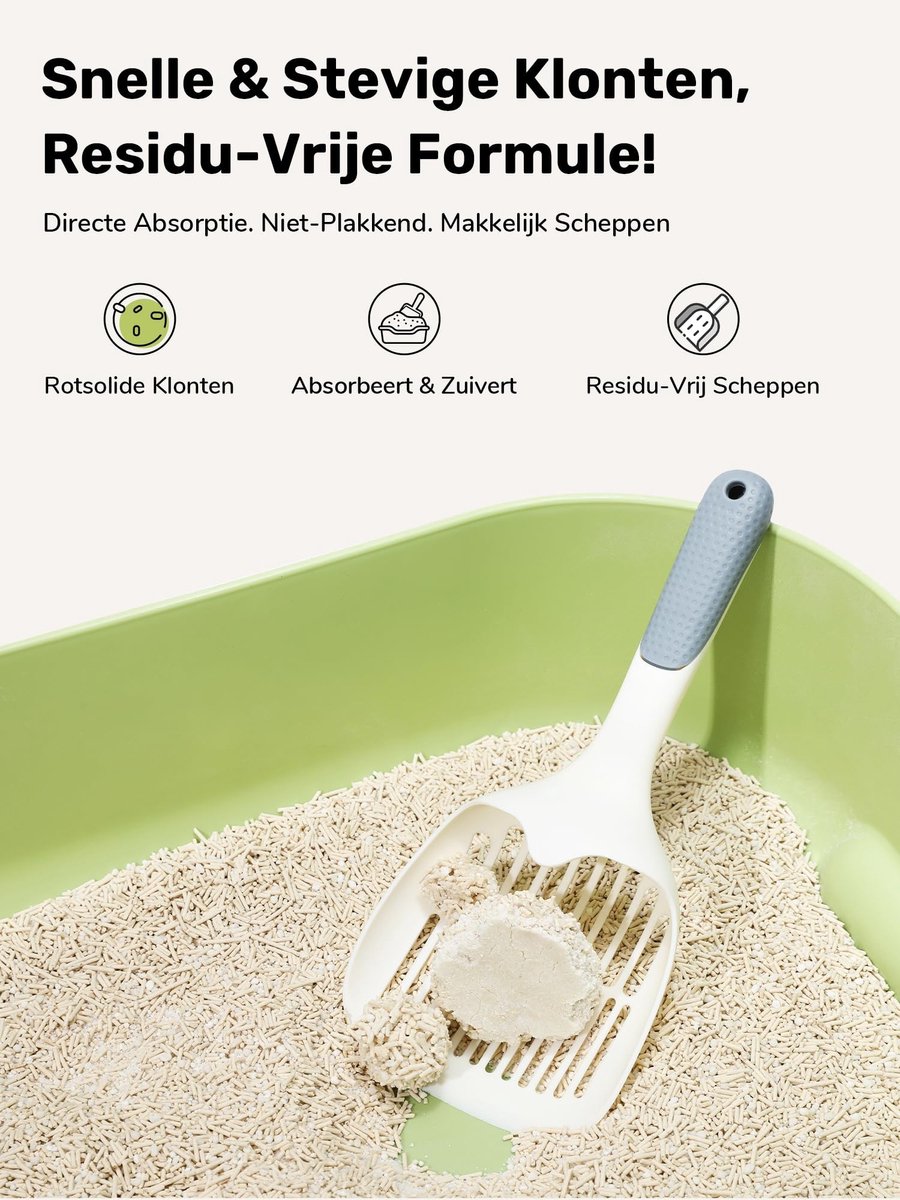 Solidchoice - Tofu Kattenbakvulling met Geurcontrole, 10.8 kg