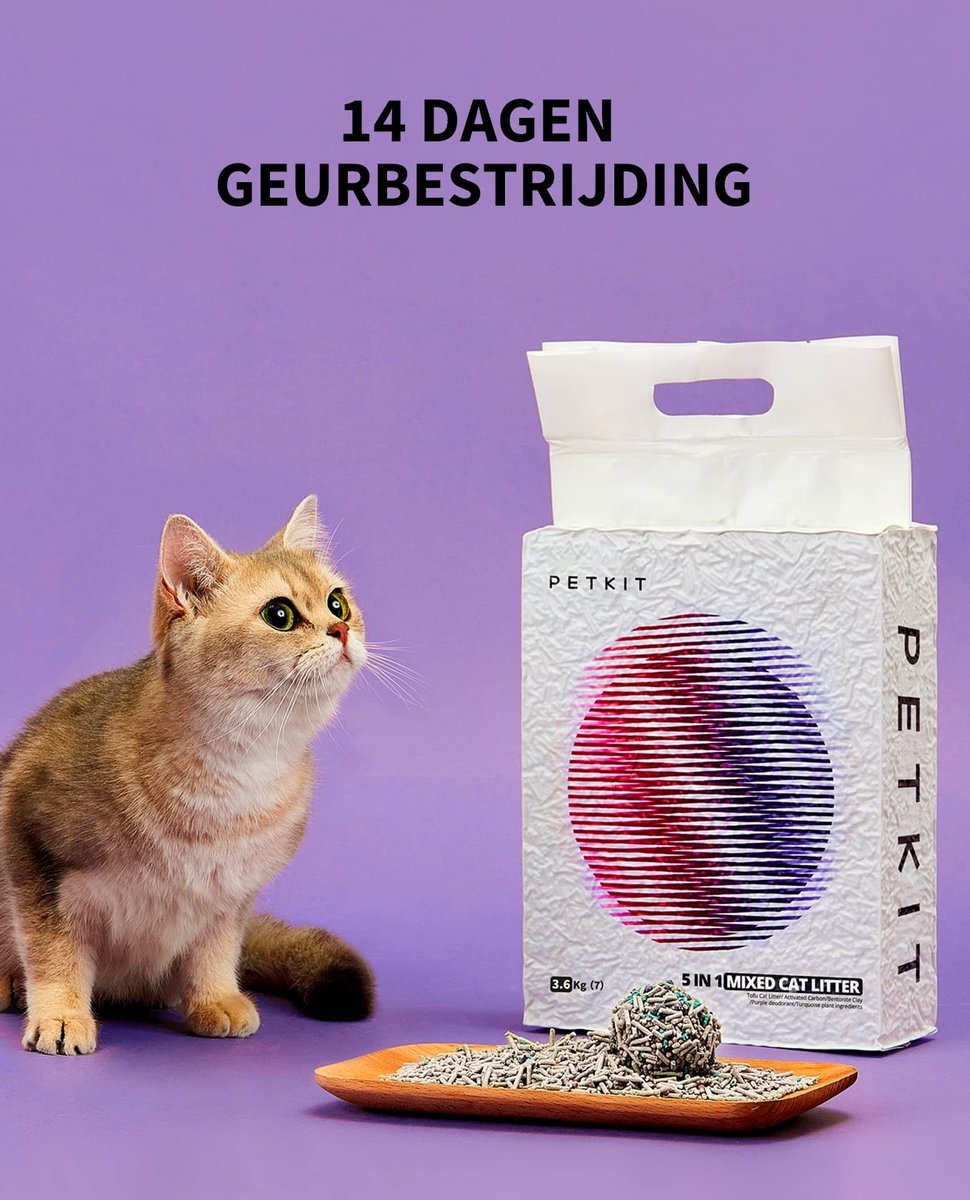 Solidchoice - 5-in-1 Tofu Kattenbakvulling, Afwasbaar en Geurvrij
