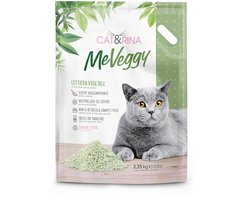 SnelShoppen - Cat&rina MeVeggy Kattenbakvulling 7,5L - Duurzaam, Natuurlijk, Klonterend Zand - Geur Neutraliserend, Plakt Niet Aan Poten en Vacht, Ver