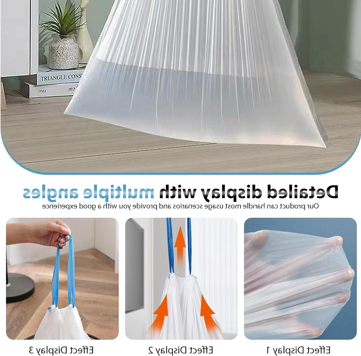 Miniatuur van productfoto 2 van Draagbare kattenbakzakken: 6 rollen met 90 stevige zakken voor kattenbakvulling, eenvoudig te vervangen en zelfreinigend