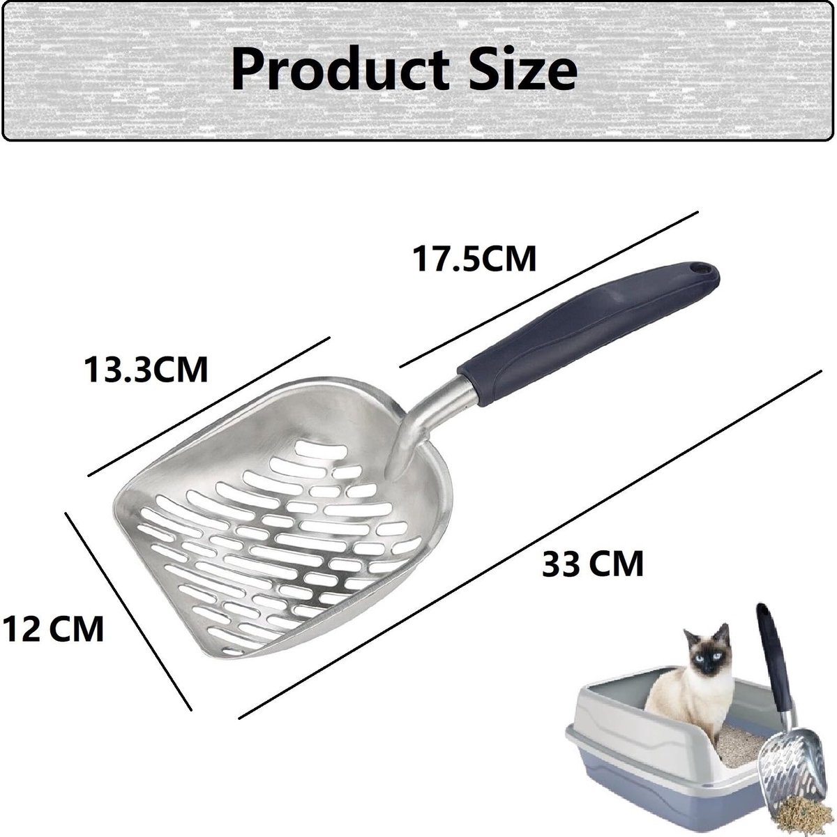 Productfoto 1 van Dailygoods - Kattenbakschep - Sterk en Makkelijk te Reinigen Metaal