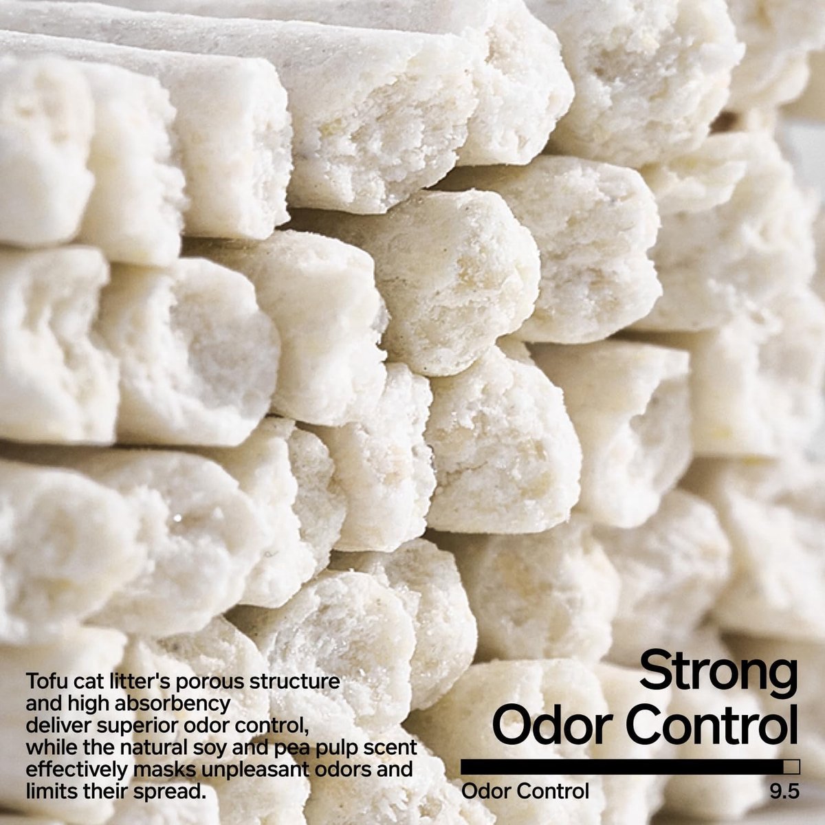 Miniatuur van productfoto 6 van SnelShoppen - Tofu Kattenbakvulling 9.6kg (4×2.4kg) 100% Natuurlijke, Afbreekbare en Klonterende Vulling, Ultra-Absorberend, Sneldrogend, Stofvrij, Ge