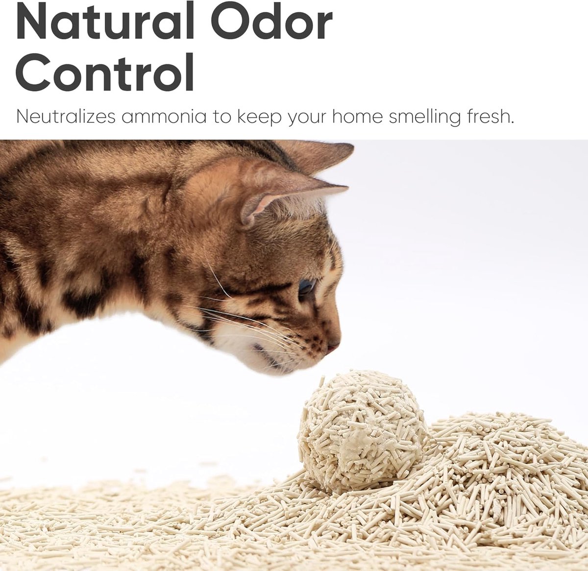 Miniatuur van productfoto 4 van SnelShoppen - Tofu Kattenbakvulling, Natuurlijk, Geurloos, Stofvrij, Afvoerbaar, Snelle Klontering, Lichtgewicht, Effectieve Kattenbakvulling voor Sen