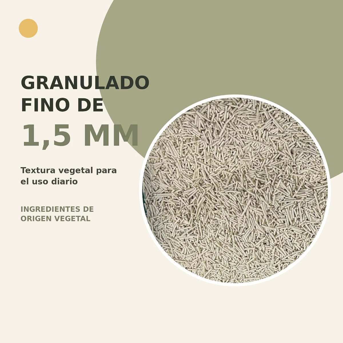 Miniatuur van productfoto 2 van Kattenbakvulling Tofu 2.8 kg - Fijne korrels 0.3 cm - Plant ingrediënten - Geen geur - SnelShoppen