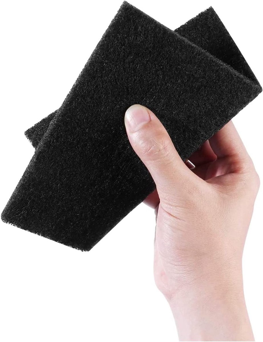 Productfoto 1 van Vervangingsfilter voor kattenbak met actieve koolstof - Geurfilter accessoires 16 x 16 cm - Set van 5 stuks