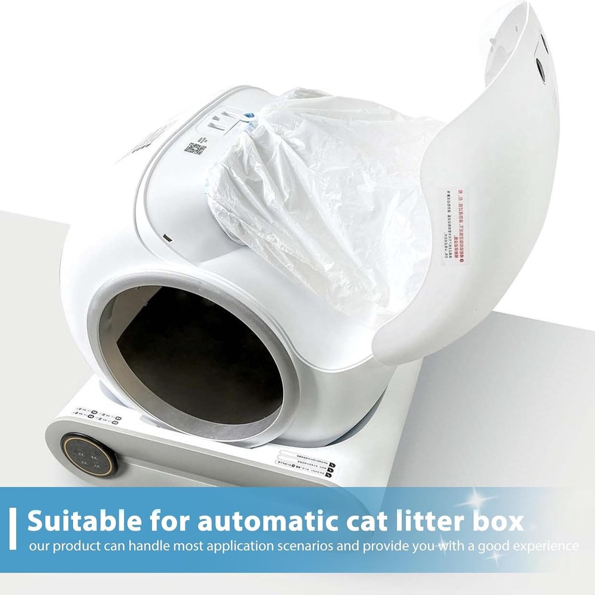 Miniatuur van productfoto 9 van Draagbare Afvalzakken voor Kattenbak: 6 Rollen Duurzame Kattenbakzakken, Vervangende Litterzakken, 90 Stuks voor Eenvoudige Reiniging en Onderhoud