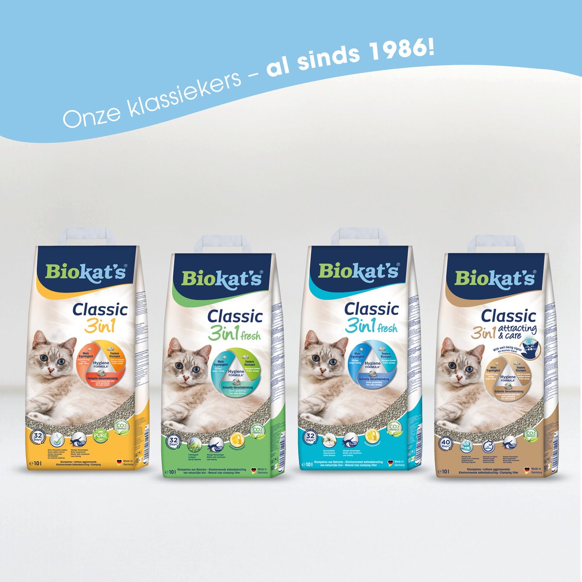 Biokat's Classic Attracting & Care - 18 L - Kattenbakvulling - Klontvormend