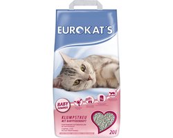 Eurokat's Babypoeder Geur - Kattenbakvulling - 20 l