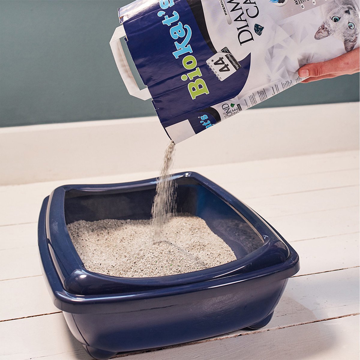 Miniatuur van productfoto 3 van Biokat's kattenbakvulling Diamond Care Fresh 8 L papieren zak