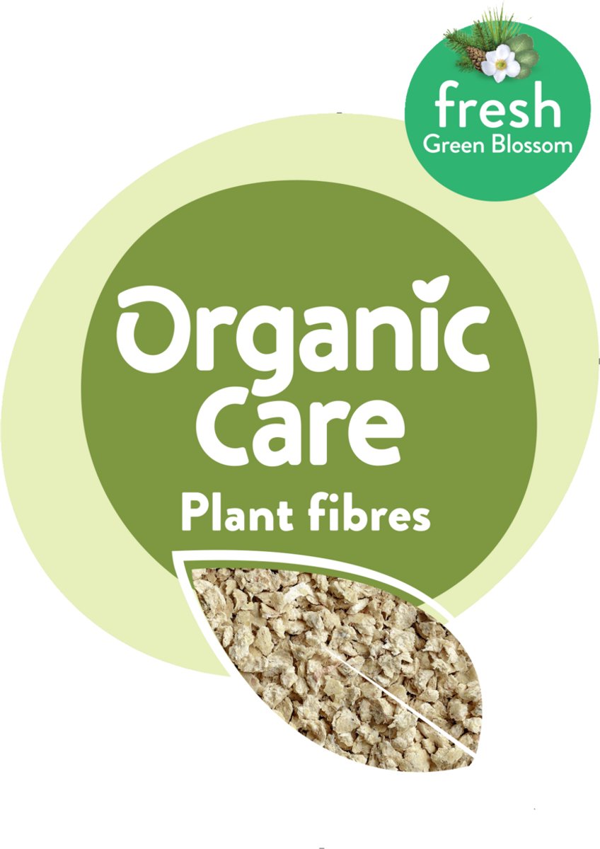 Biokat's Organic Care Plant fibres fresh - 3,2 kg - Kattenbakvulling - Klontvormend - Met geur