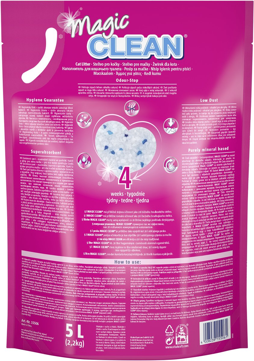 Vitakraft Magic Clean kattenbakvulling - 5 L - 6 stuks