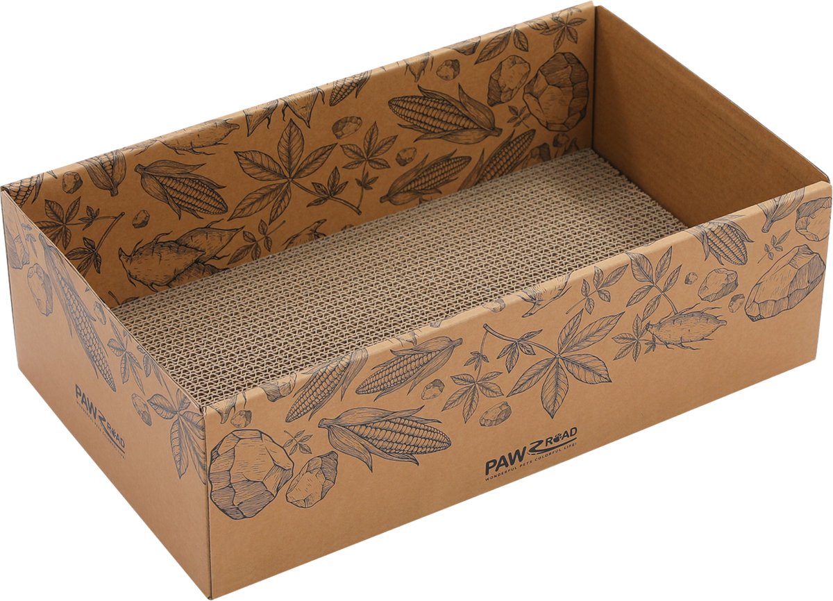 Miniatuur van productfoto 2 van EcoPawPaw NatureLayer Hybride Kattenbakvulling Starterset – Cassave & Bentoniet Kattenbakvulling – 4 Zakken + Kartonnen Krabplank – Stofarm – Sterke Klontvorming – Geurcontrole