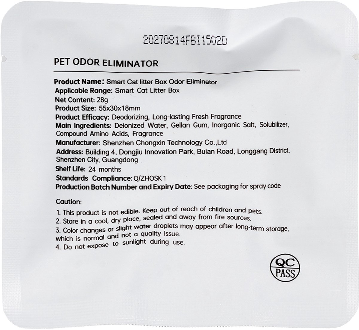 Productfoto 1 van Peluvio Pearl Kattenbak Geurverwijderaar Navulling – 4 Stuks – Geurfilter voor Zelfreinigende Kattenbak – Neutraliseert Geuren – Zonder Parfum