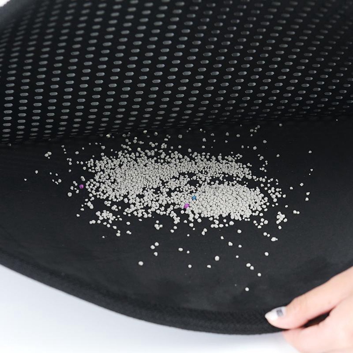 Miniatuur van productfoto 8 van ElegaPet Kattenbak mat 30x30cm - Katten grit opvanger - Waterdicht met een dubbele laag - Cat litter mat - Kattenbak accessoires - Uitloopmat - schoonloopmat kattenbak - gritmat 30x30 cm