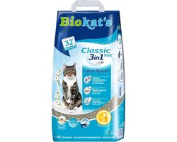 Productfoto 1 van Biokat's Classic 3in1 Fresh Katoenbloemen - Kattenbakvulling - Klontvormend - 10L