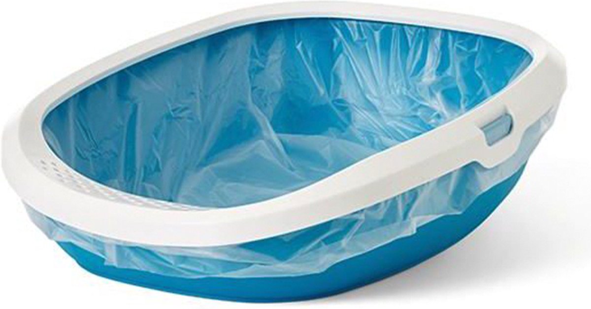 Productfoto 1 van Savic kattenbakzakken - 12 large bags - 30% gerecycleerd plastic - max 50 x 36 cm - verlengd de gebruiksduur van uw kattenbak - makkelijk, proper en hygienisch in gebruik