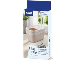 Productfoto 1 van Savic kattenbakzakken Giant - Bag It Up Hop -in 6 st - 74 x 49.7 x 43 cm - met snelbinder - 30% gerecycleerd plastiek .