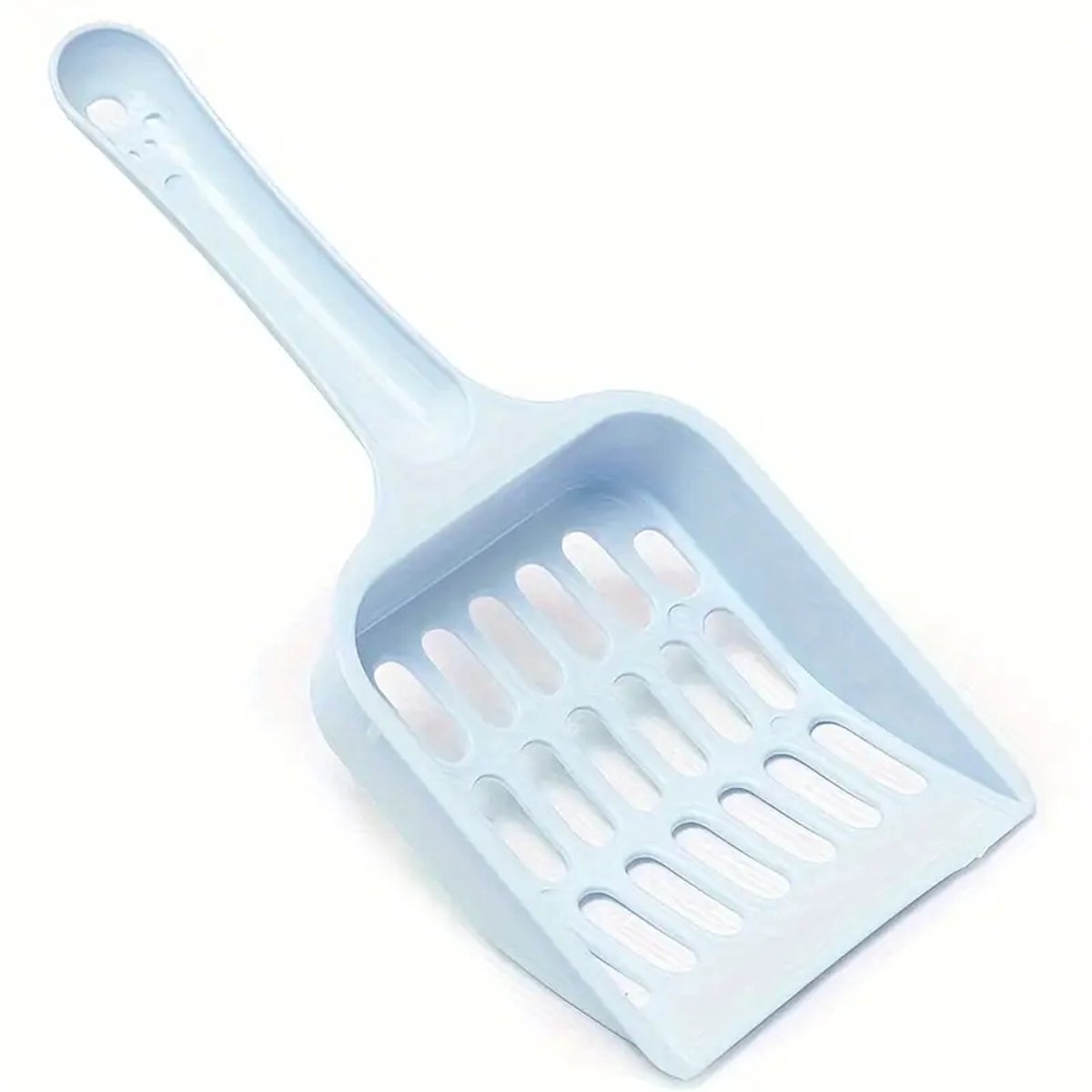 Productfoto 1 van Kattenbak schep 2x - Poepschep - kattenbak - Grof - 20 cm - Lichtblauw - 2 stuks