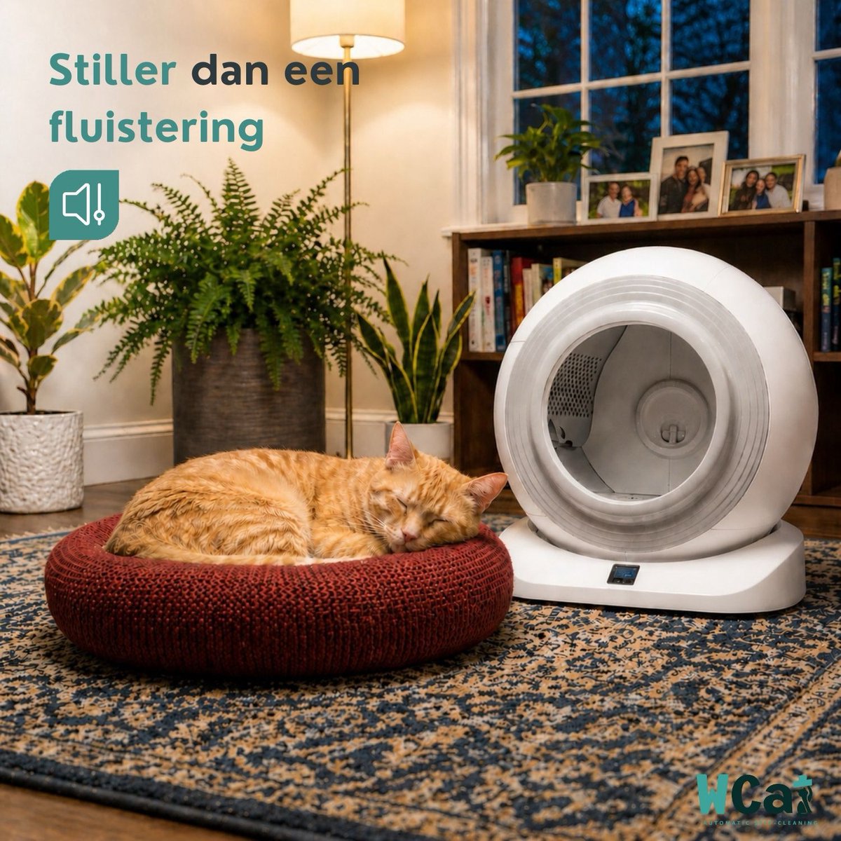 Miniatuur van productfoto 4 van Automatische Kattenbak - Zelfreinigende Kattenbak - Inclusief App - Met kattenbakmat en 3 rollen opvangzakjes - 82L XXL- WCAT K1200