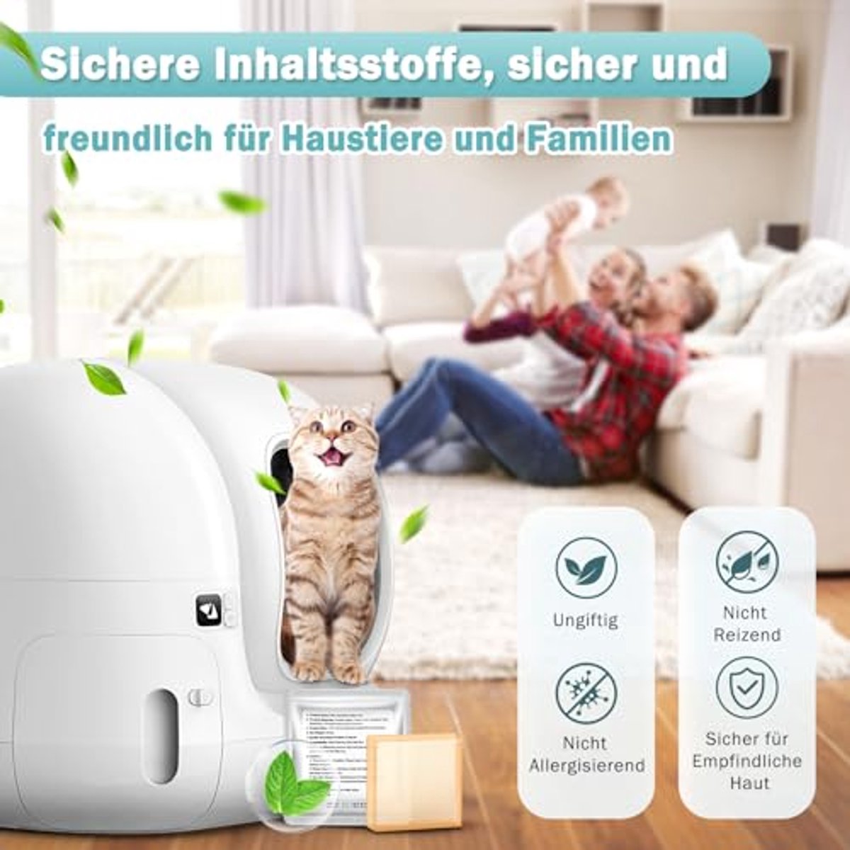 Miniatuur van productfoto 6 van Geurvernietiger 2.0 voor Zelfreinigende Kattentoiletten - Langdurige Geurcontrole Cartridges
