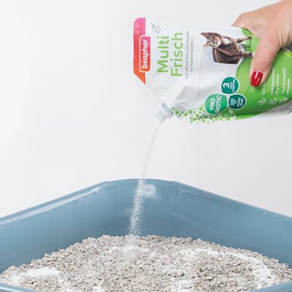Miniatuur van productfoto 4 van Geurabsorptie kattenbakgranulaat - Neutraliseert onaangename geuren met vanille meloen geur, 400g