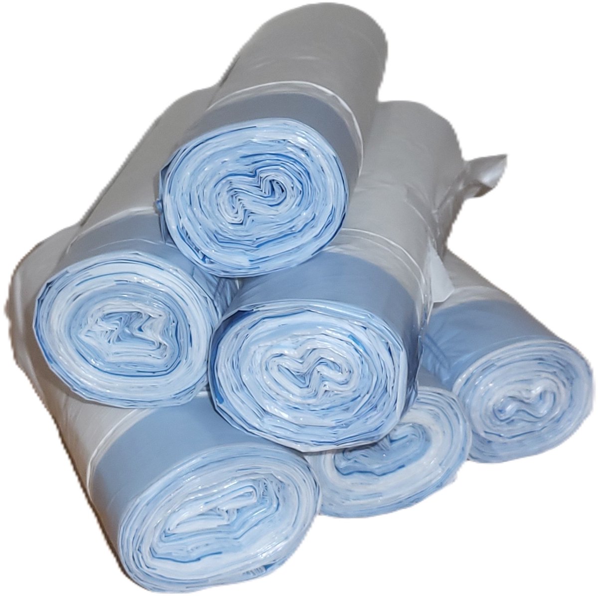 Productfoto 1 van Dakylo Kattenbakzakken voor Zelfreinigende Kattenbak – 90 Stuks (6 Rollen à 15) – Automatische Kattenbakzakken 65L – Lekvrij met Trekkoord – 45x50 cm