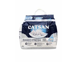 Productfoto 1 van CATSAN Bianco Fresh Kattenbakvulling 10L – Klontvormend – Sterke Geurcontrole – Laag Stofgehalte - Kattegrind