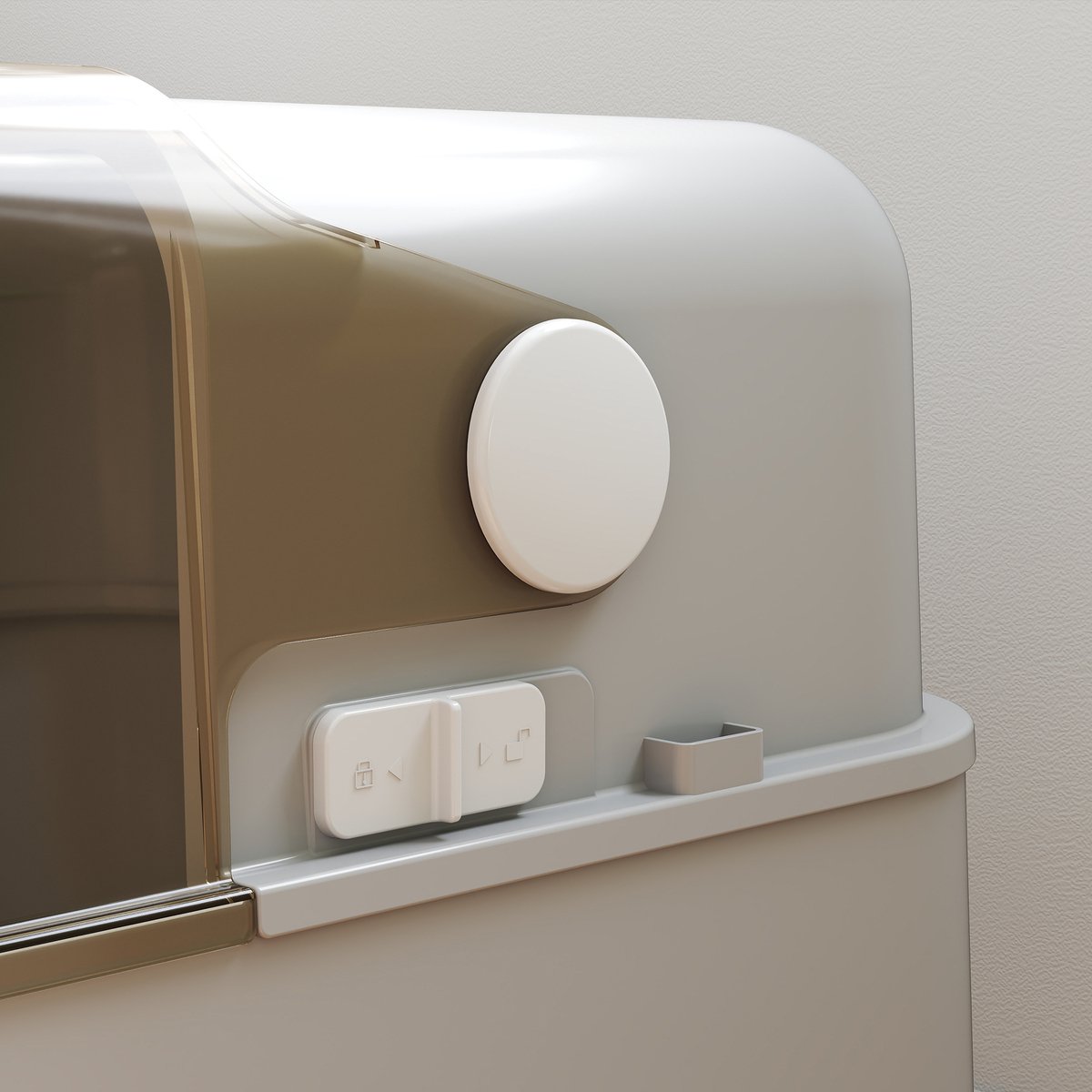 Miniatuur van productfoto 8 van Cellista XXL Kattenbak Grote Katten - RVS Kattenbak met Deksel - Geurloze Katten Toilet - Top Entry Kattenbak - Anti Lek - Inclusief Schep - 70 cm