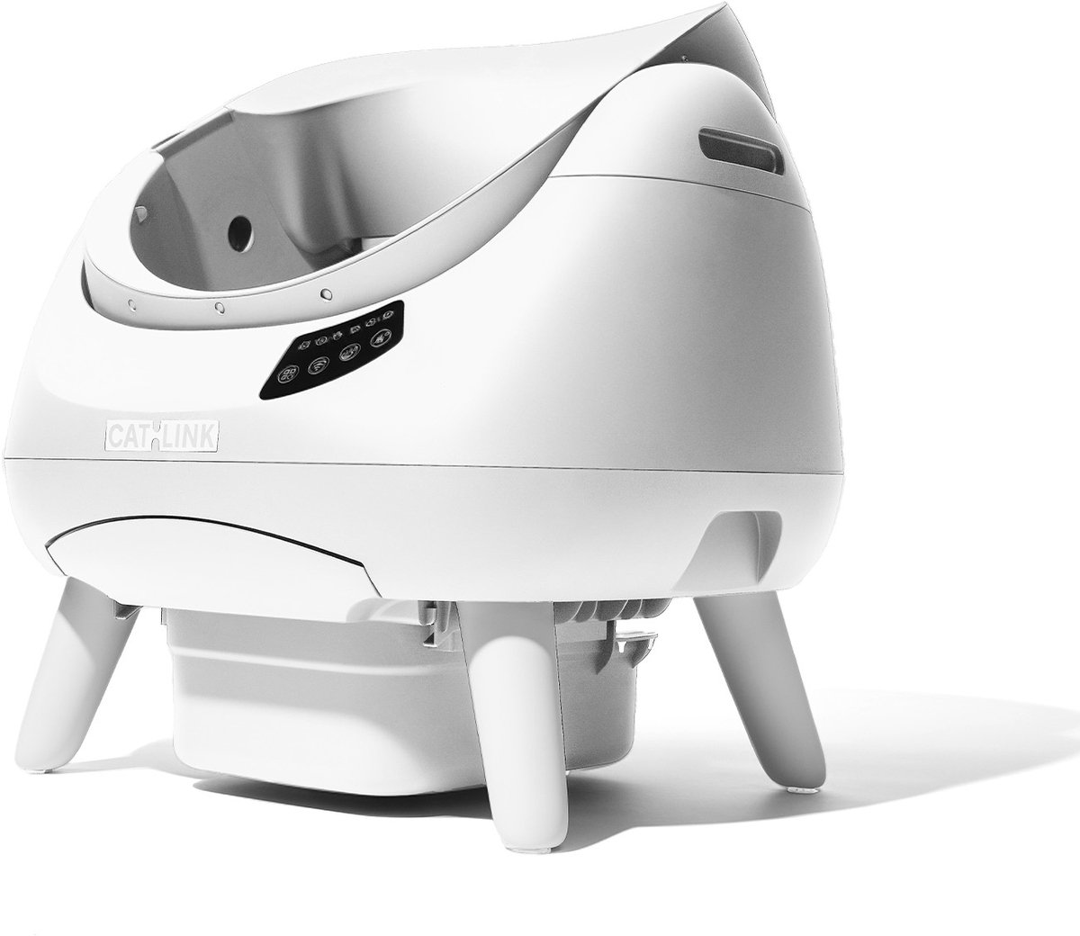 CATLINK Open X - Open Top Zelfreinigende Automatische Kattenbak Wit