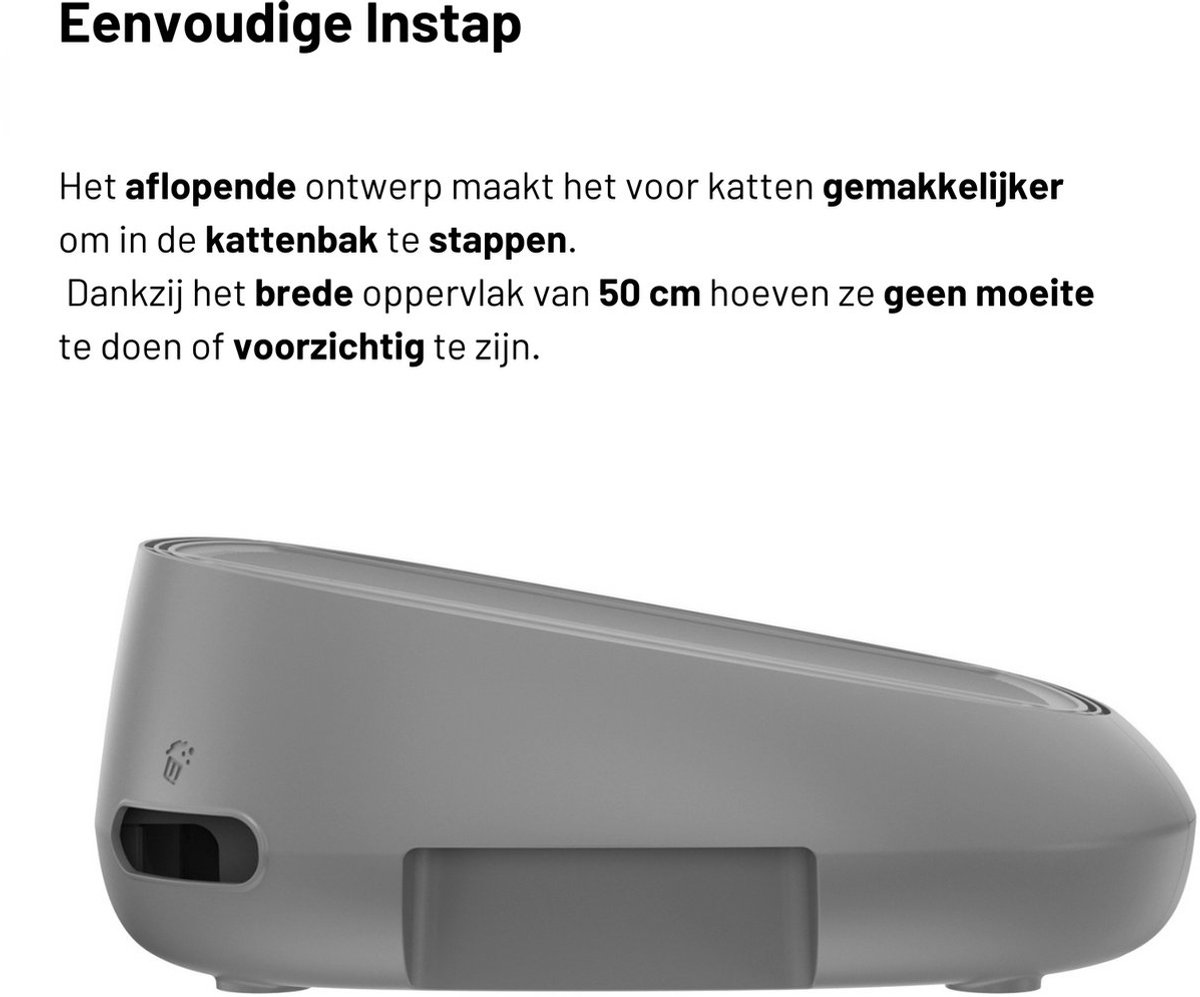 Miniatuur van productfoto 8 van Neakasa M1 – Kattenbak Opstapje / Trapje – Antislip Accessoire voor Automatische Kattenbak – Voorkomt Uitloop – Makkelijk Instappen voor Katten