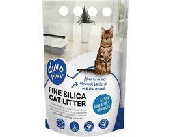Productfoto 1 van Duvo+ Premium fijne silica kattenbakvulling Wit 0,5-1,5mm - 5L - 2kg