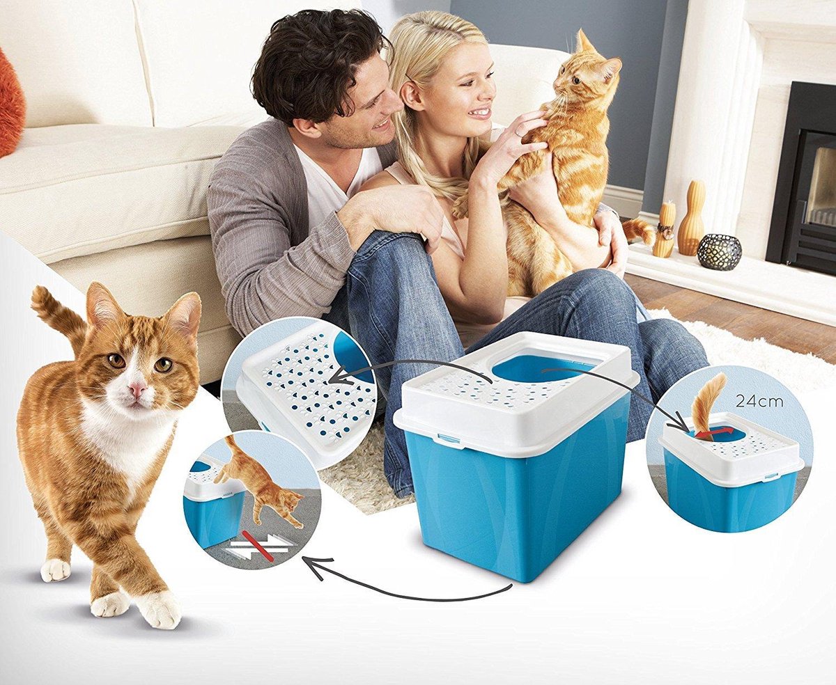 Productfoto 1 van ROTHO Hop in Kattenbak Berty 50 l - Cappuccino