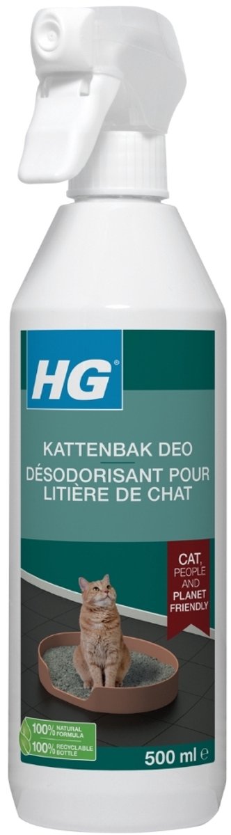 Productfoto 1 van 15 x HG - Kattenbak Deo - Neutraliseert Geuren - 100% Biologisch - 500 ml - Grootverpakking - Kattenbak Deo - Geurneutralisatie - Geurverwijderaar - Kattenbak Fris - Kattenbak Reinigen