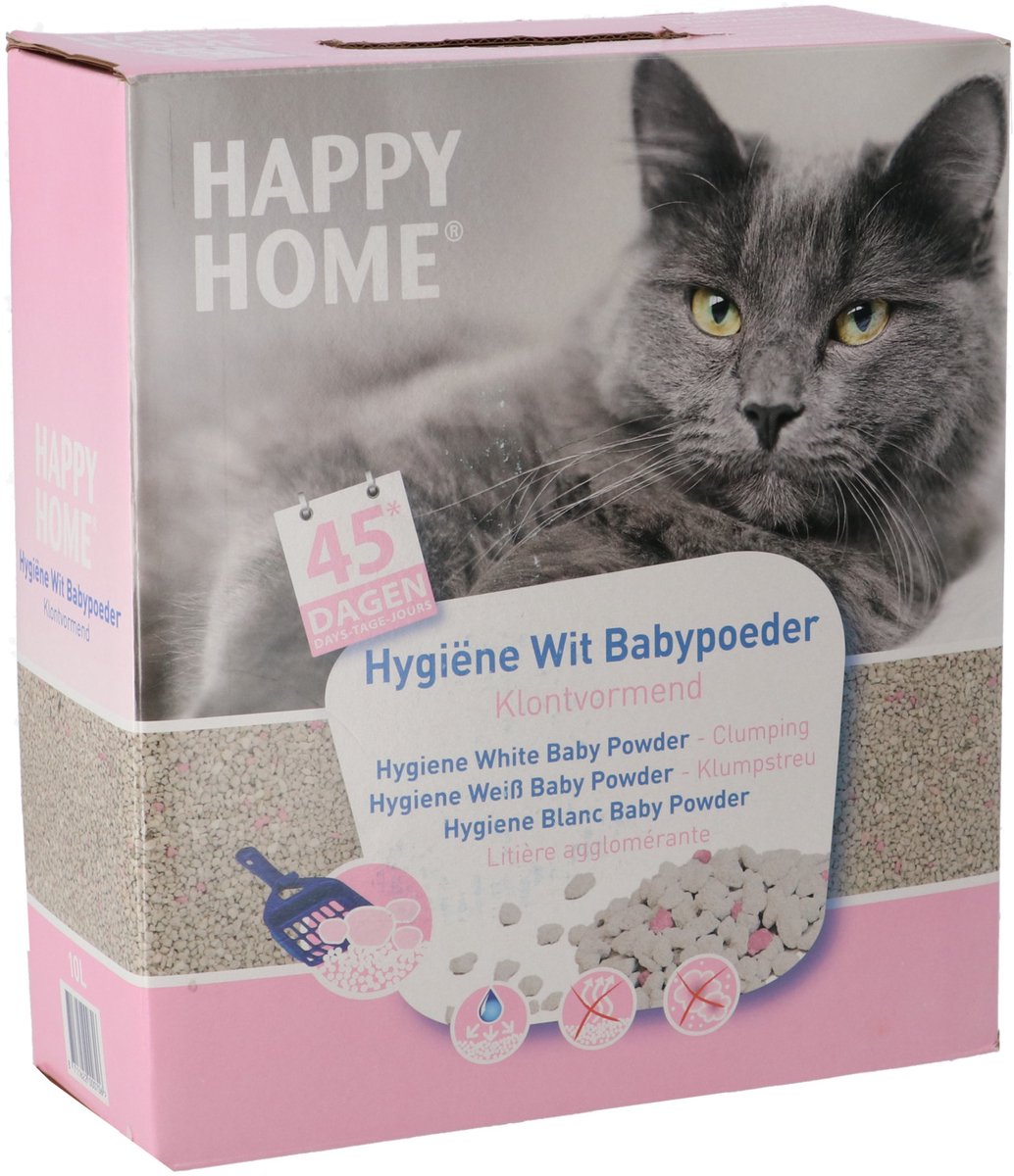 Productfoto 1 van Happy Home Kattenbakvulling Silicagel Met Babypoeder - Kattenbakvulling - 5 l 1.9 kg