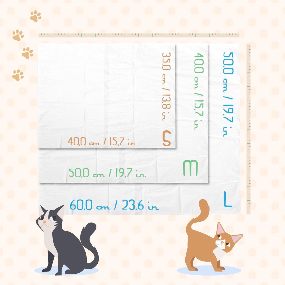 Productfoto 1 van Nobleza Kattenbakzakken - Zakken voor kattenbak - 12 stuks - 40x35 cm - Transparant