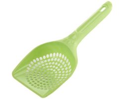 Productfoto 1 van Kattenbak Schepje | Poep Schep | 25 CM | Kleine Gaten | GROEN
