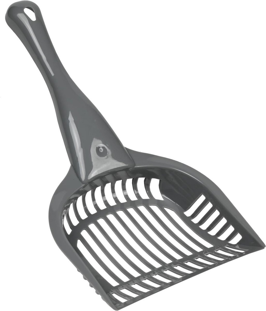 Productfoto 1 van Benson Handige kattenbakschep - duurzaam polypropyleen - 27 x 13,5 cm - grijs