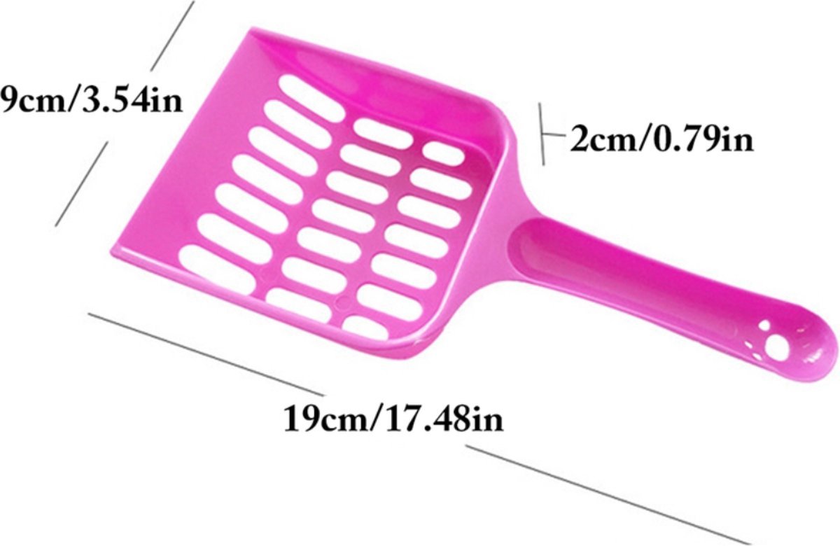 Productfoto 1 van CHPN - Kattenbakschepje - Kattenpoep schep - Kattenbak accessoire - Huisdieren - Poepscheppen - Pooper scooper - Roze