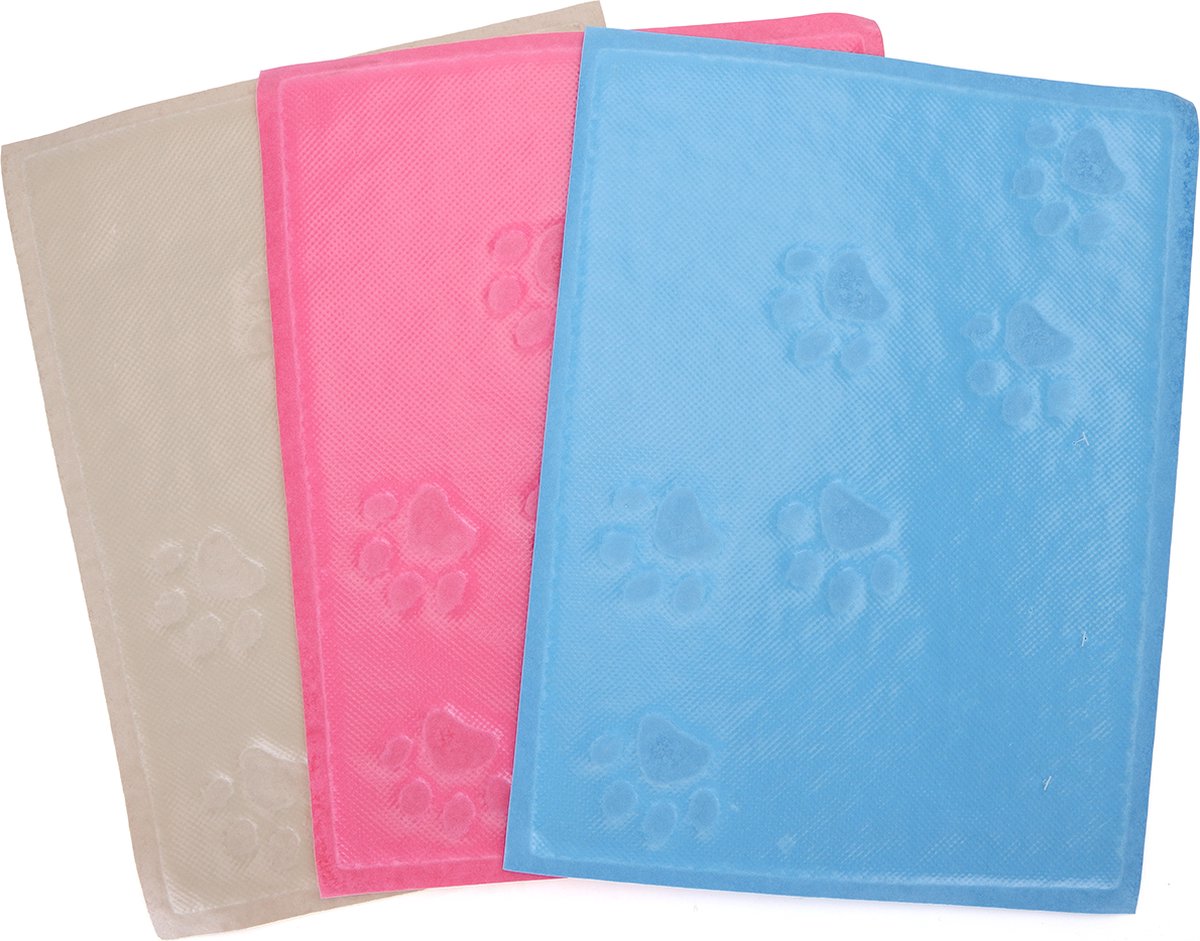 Miniatuur van productfoto 6 van Nobleza Kattenbakmat - Rubber mat voor kattenbak - Roze placemat Voerbak - Maat M 60x40 cm - Rechthoek - Roze