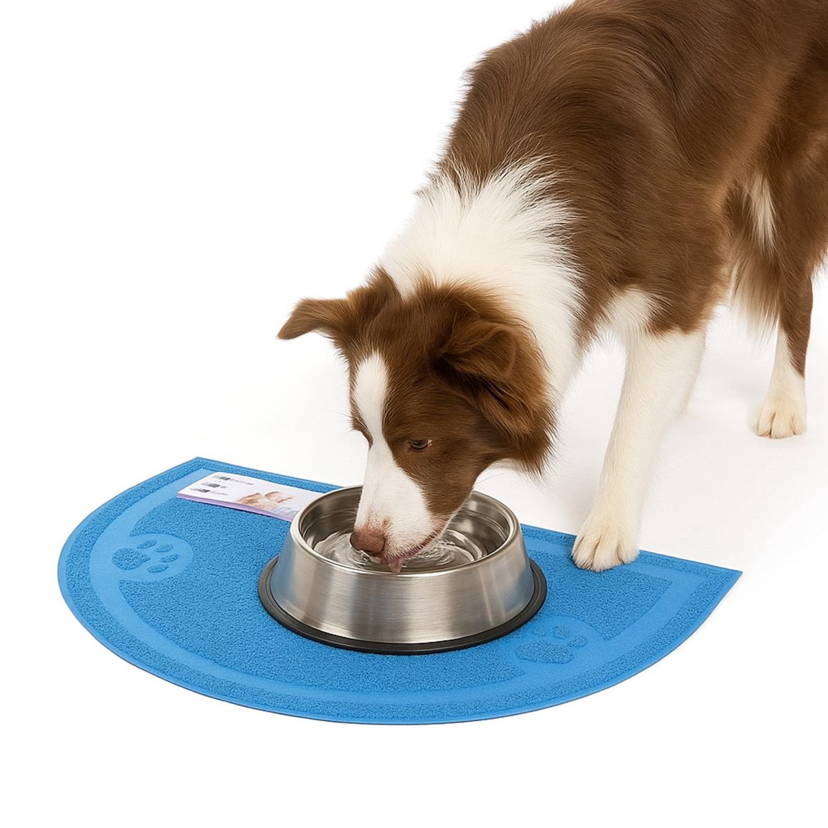 Productfoto 1 van Nobleza Kattenbak schoonloopmat - Kattenbakmat - Placemat voerbak - Placemat - Halfrond - Blauw - 36x59 cm