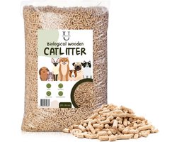 Productfoto 1 van Ustratics Houtkorrel Kattenbakvulling 98 x 10KG (1960L) - Biologisch afbreekbare houtkorrels - 100% Natuurlijk - Cattery Voordeel Pallet