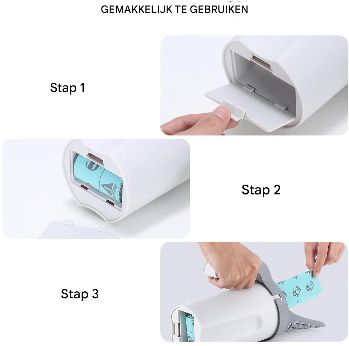 Miniatuur van productfoto 3 van Ynkkvre - 2-in-1 Kattenbakschep met Opvangzakken - Hygienisch Ontwerp - Met Geurneutraliserende Zakjes