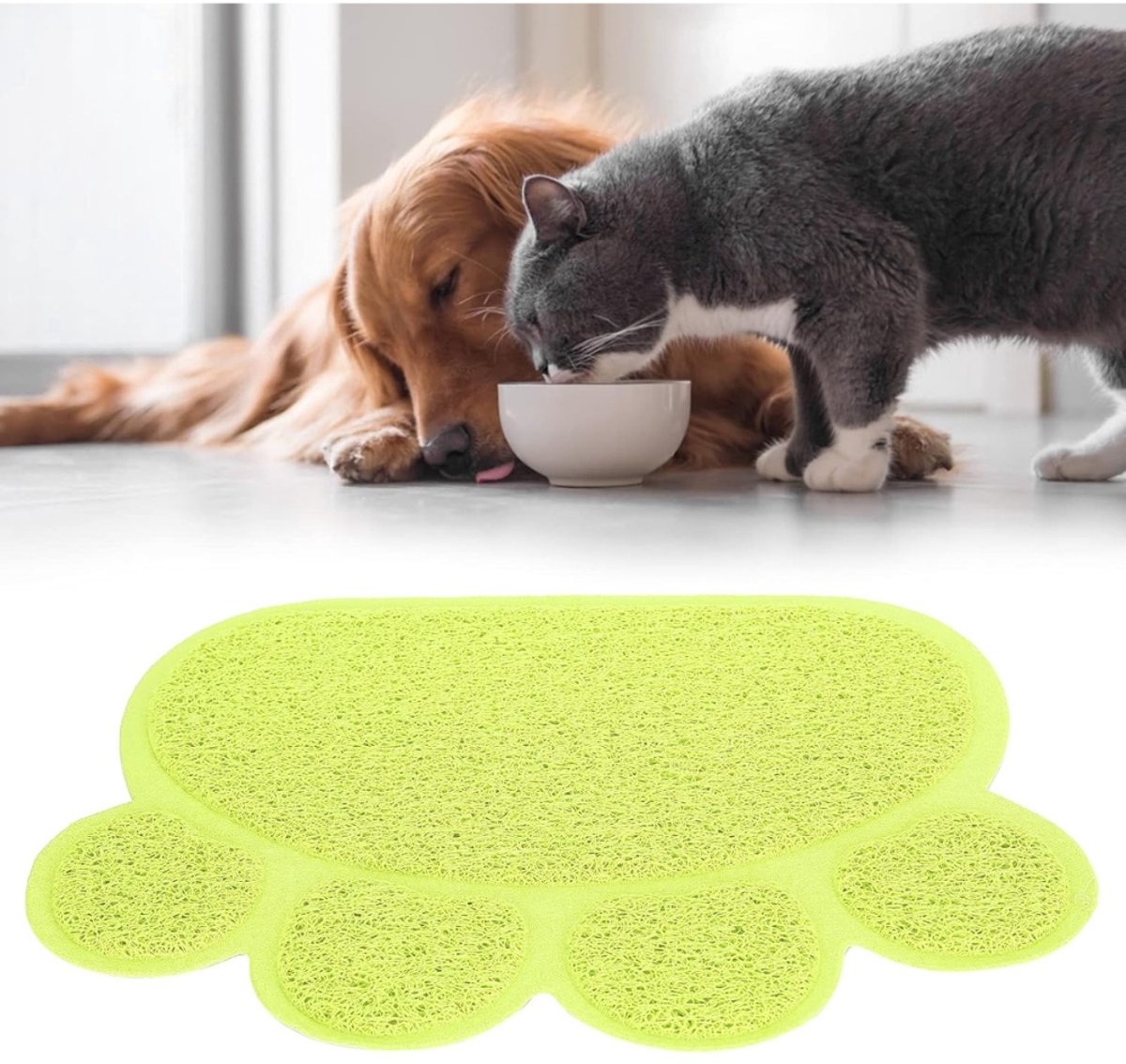 Miniatuur van productfoto 2 van Famanu – Kattenbakvulling Mat - Waterdichte Urinebestendige Kattenbakken Trapper Mat Voerbak Placemat Kattenbakvulling Trapping Pad Kattenbakvulling Catcher (klauwvorm)