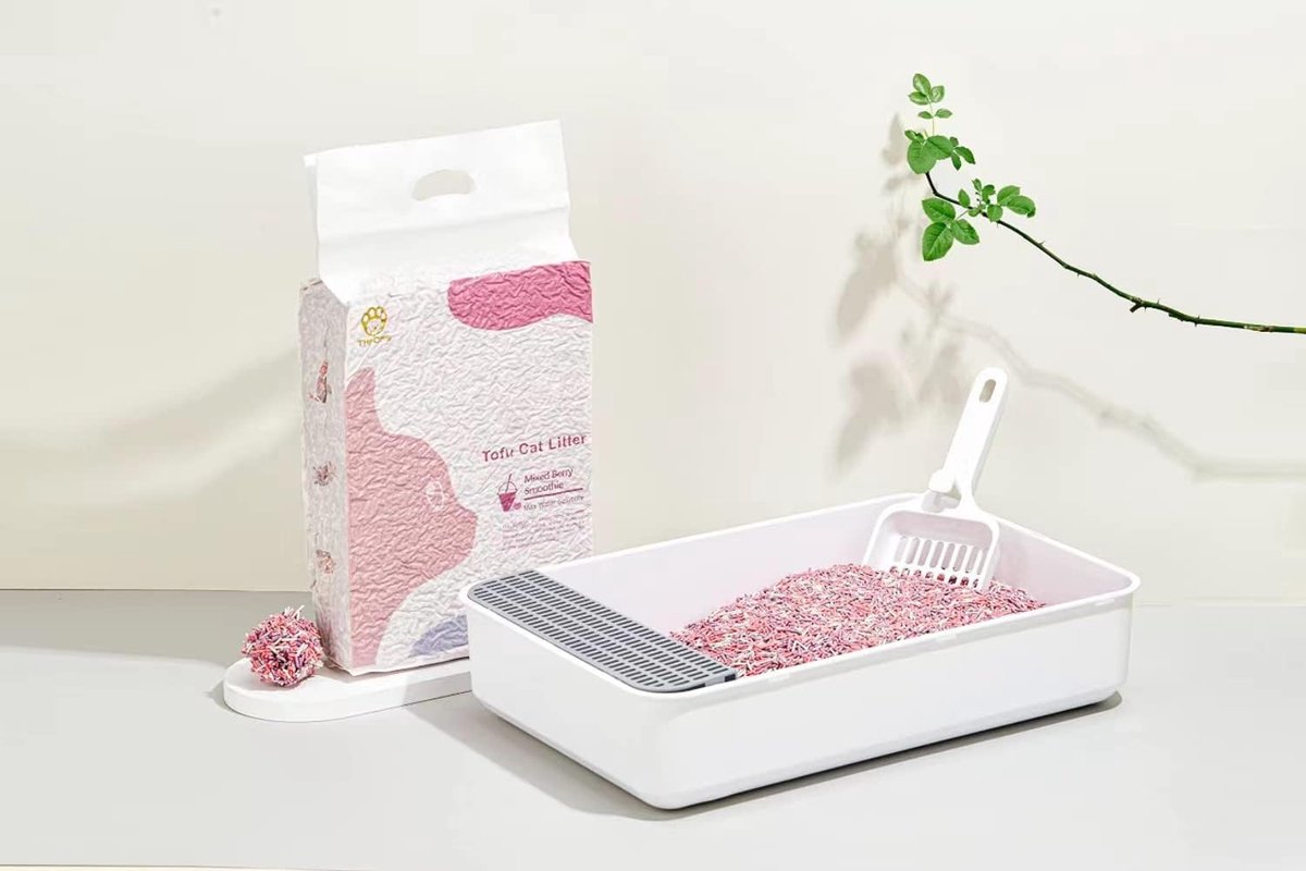 Miniatuur van productfoto 2 van Kattenbakvulling Tofu - Natuurlijk Plantaardig - Hygiënisch Huisdier - Snel Klontvormend - 5.4 Kilogram - Niet Van Toepassing
