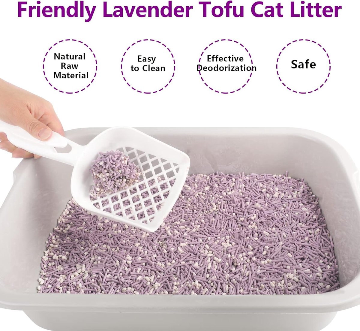 Miniatuur van productfoto 6 van Kattenbakvulling Tofu - Milieuvriendelijk Grit - Geur Neutraliseren - Snelle Klontvorming - 1 Pak - Natuurlijk