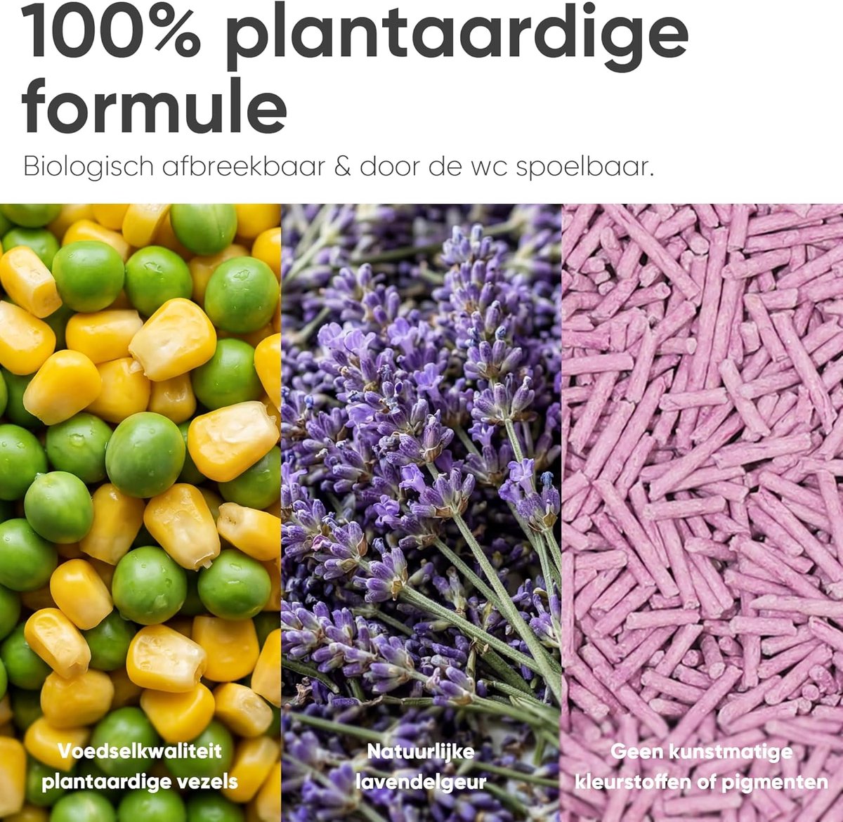 Miniatuur van productfoto 2 van Kattenbakvulling Tofu - Plantaardige Korrels - Hygiënisch Huis - Stevige Klontering - 27 kg x 4 - Niet van toepassing